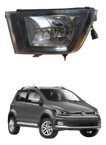 Farol Milha Saveiro Cross E Crossfox 17 A 23 C/detalhe Cristal