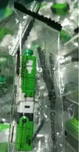  Conectores fibra óptica verde Apc 120 unidades 
