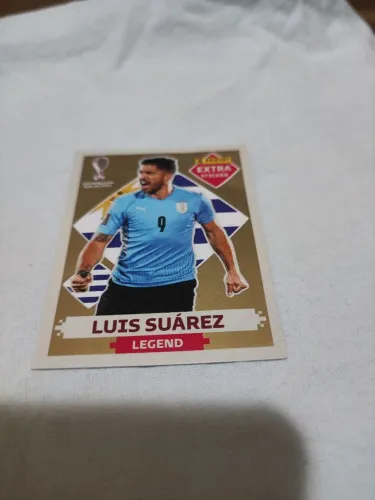 Figurinha Dourada Luis Suárez Original