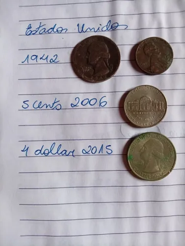 Moeda antiga Estados Unidos 