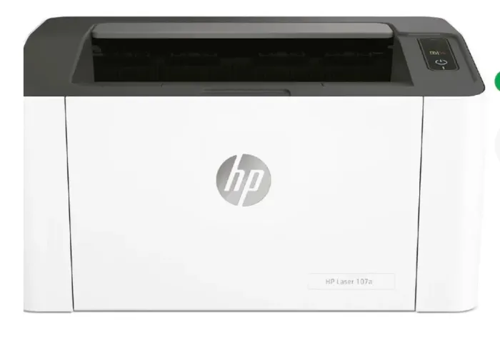 Impressora laser preto e branco com defeito