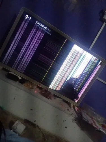 Tv lg com display queimado