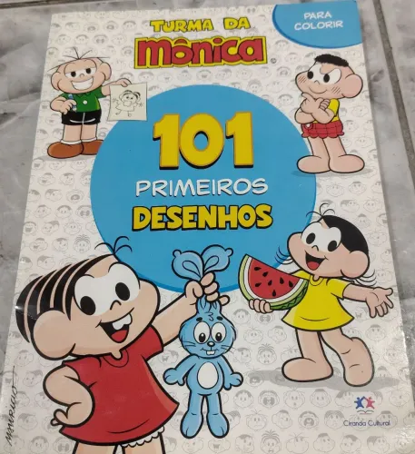 livro de colorir 101 desenhos turma da mônica 