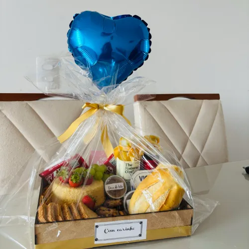 Cesta café da manhã pronta entrega 