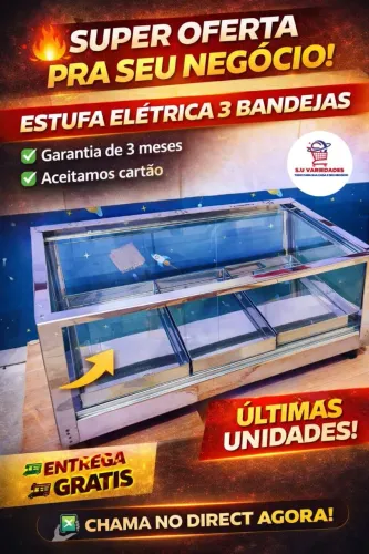 Estufa Elétrica 3 Bandejas | NOVA LACRADA