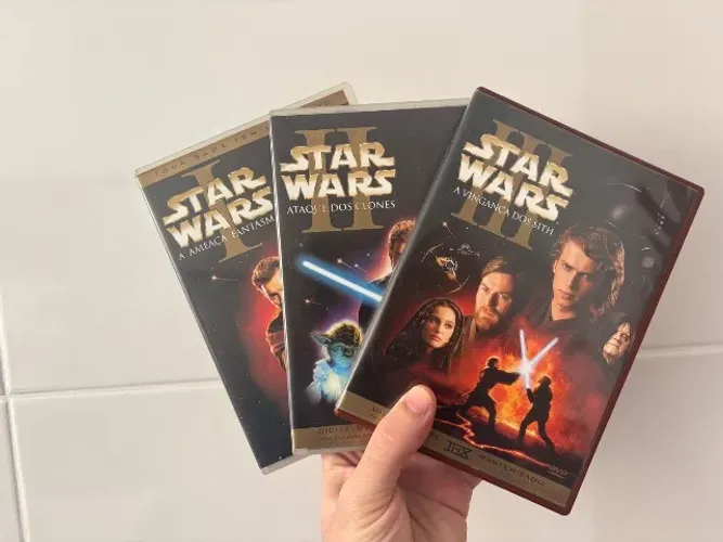 DVD Starwars Episódio 1, 2 e 3