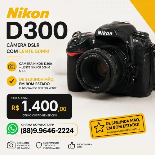 NIKON D300 USADA E EM OTIMO ESTADO