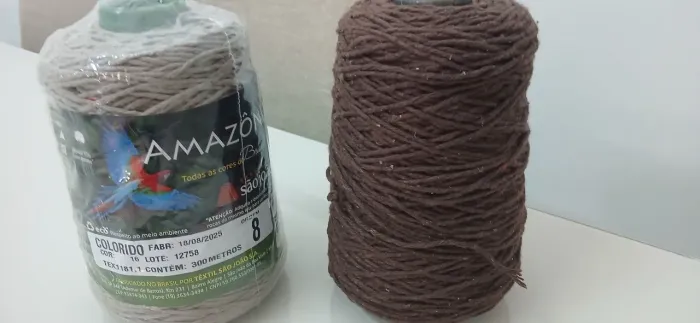 Barbante n°8 para croche