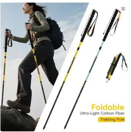 Bastão trekking carbono