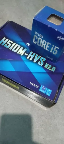 I5 10400f + h510m placa mãe 