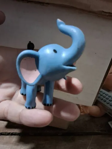 Elefante baby azul - My Zoo Animals Deagostini Toy Figures Collection