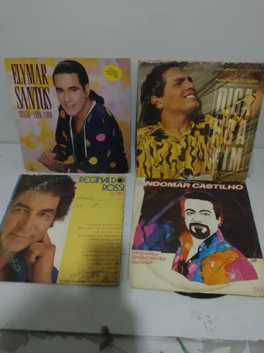 Discos Vinil Lote 08 LP MPB Brasilidades Brega Reginaldo Rossi Edinho Queiros Lindomar