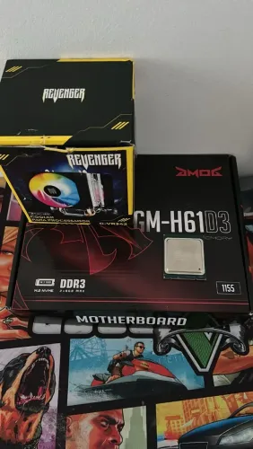 Kit processador+placa mãe+ cooler para refrigeração