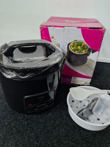 Panela Elétrica de Arroz Elgin Rizzo 5 Xícaras - 400W - 127V - Preto - Caixa Aberta