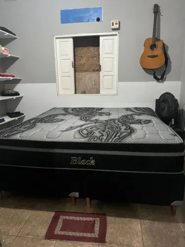 Cama super king black 