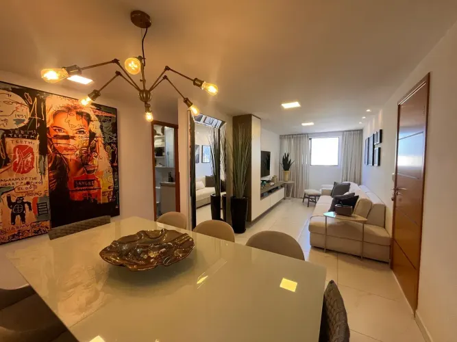 Apartamento em Miramar com 3 quartos, 1 suíte, móveis projetados e andar alto