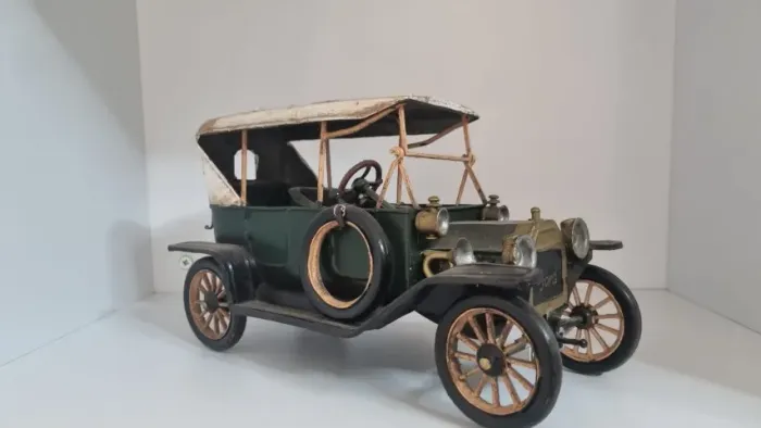 Carro ford T em metal/latão vintage decorativo de mesa