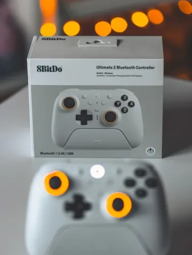 Controle Gamer Com Giroscópio para Switch 8BitDo Ultimate 2 Bluetooth +Sensor de movimento