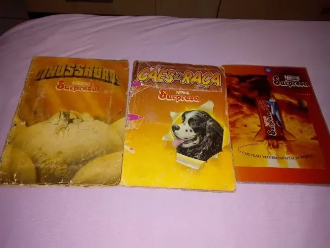 Coleção albuns chocolate surpresa