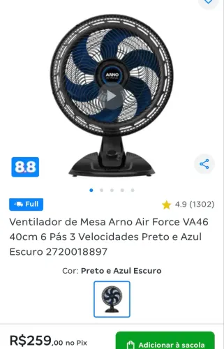 Ventilador 1 mês de uso com nota fiscal