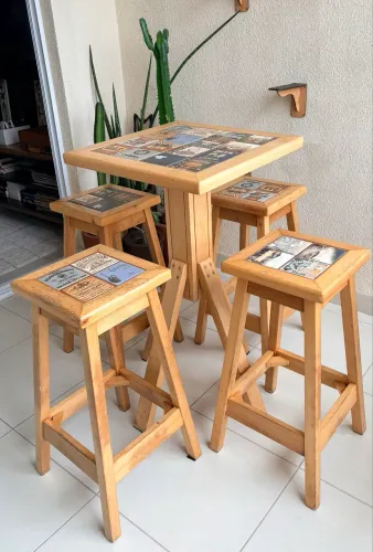 Mesa área gourmet