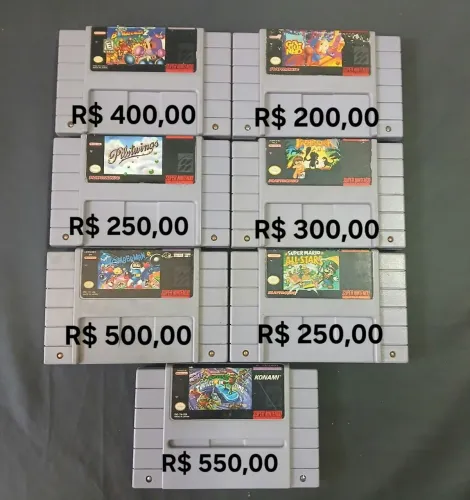 Jogos 100% originais P/ Super Nintendo