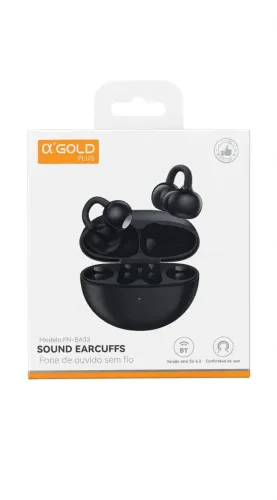 Fone Bluetooth A'GOLD PLUS FN-BA33 Sound Earcuffs - Novo