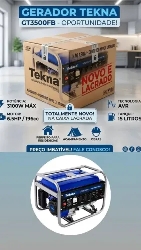 Gerador gasolinaTekna