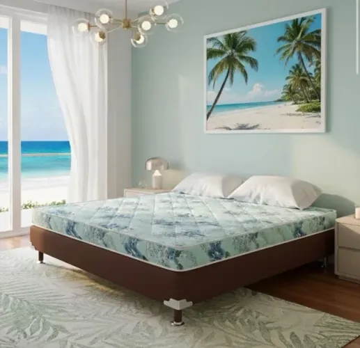 Cama Box Casal Confort Leve D20 com Base Marrom