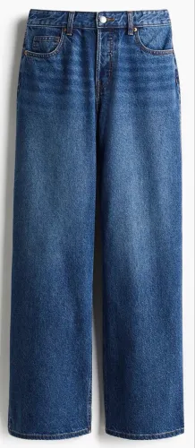 Calça jeans wide leg h&m 