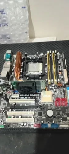 Kit Placa Mãe Asus M2N-SLI DELUXE