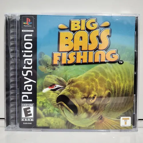 Jogo Big Bass Fishing PS1 Original Americano Completo Mídia Física Usado Playstation One
