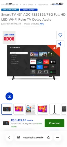 Tv 43 smart AOC