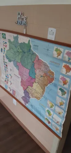 Mapa do Brasil antigo retrô anos 80/90 decoração vintage 