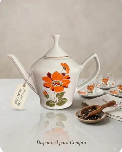 Bule porcelana pozzani