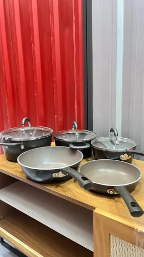Jogo de Panelas 5 peças Brinox Ceramic Life