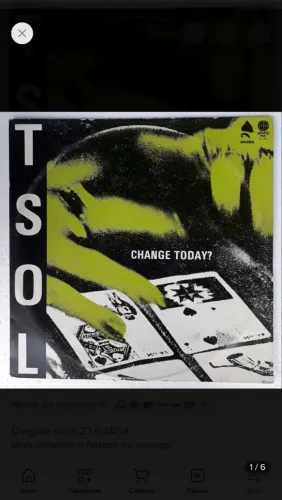 T.s.o.l. True Sounds Of Liberty Change Today 1985 Lp Raro