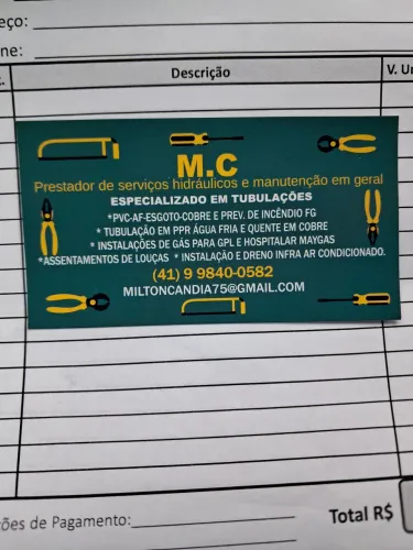 Mc hidraulica . * milton