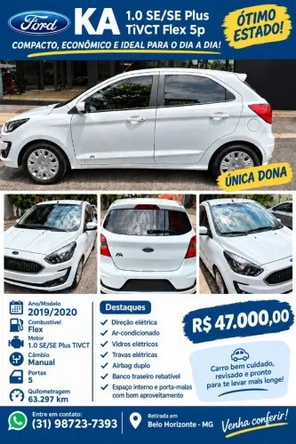 Ford KA 1.0 Se/se Plus Tivct Flex 5P 2020