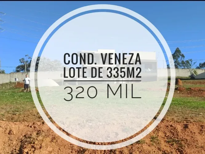 LINDO LOTE A VENDA NO CONDOMÍNIO RESIDENCIAL VENEZA EM CESAR DE SOUZA, MOGI DAS CRUZES, SP