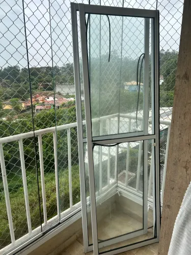 Portas de vidro para varanda