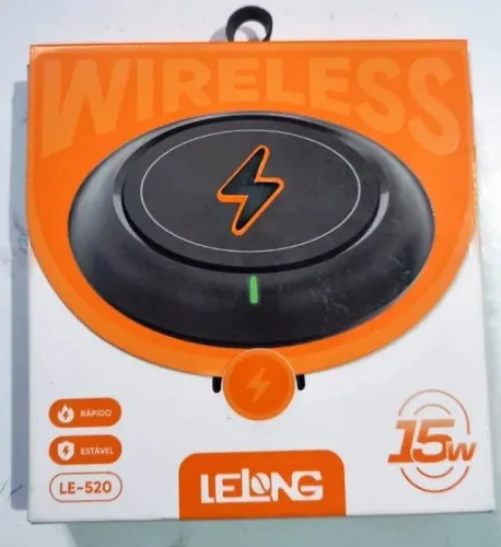 Carregador Portátil Wireless Lelong 15w