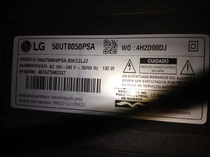 Tv lg 50"