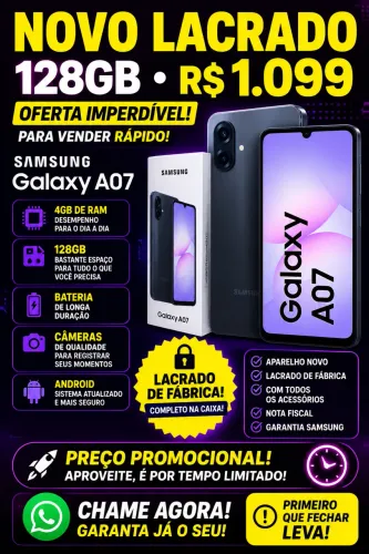 Celular SANSUNG A07 lacrado