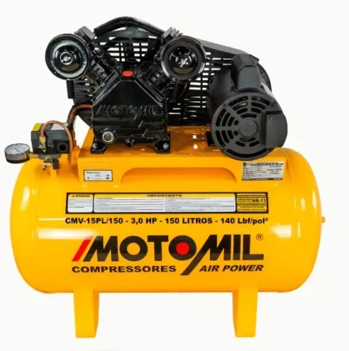 Compressor de Ar Air Power 15 Pés 150L 3HP 110/220V MOTOMIL-CMV-15PL/150