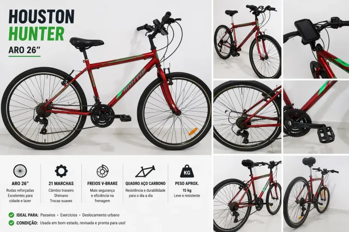 Bicicleta Houston Hunter Aro 26 - Valor negociável.