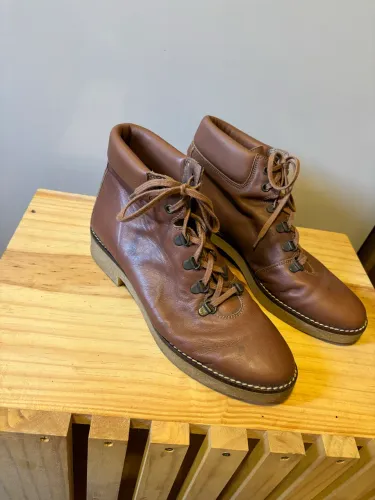 Bota de couro italiana
