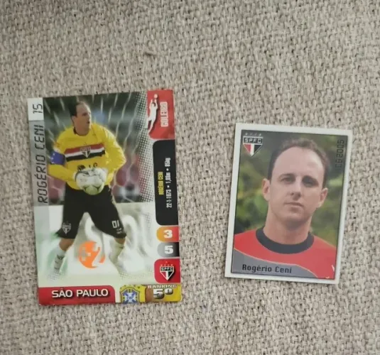 lote rogério ceni são paulo fc - card + figurinha