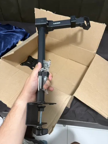 Suporte Evolut Es-20 Articulado Em Aço Para Um Monitor Vesa Cor Preto