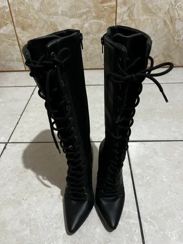 Bota feminina couro